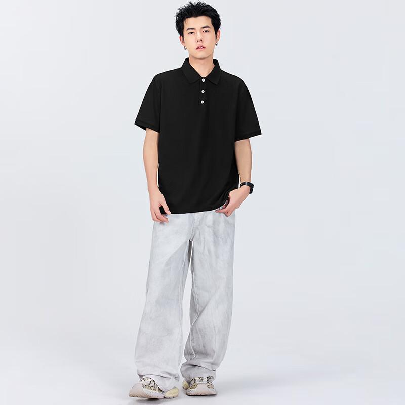MINISO Men's Ice Silk Short Sleeve Polo Shirt