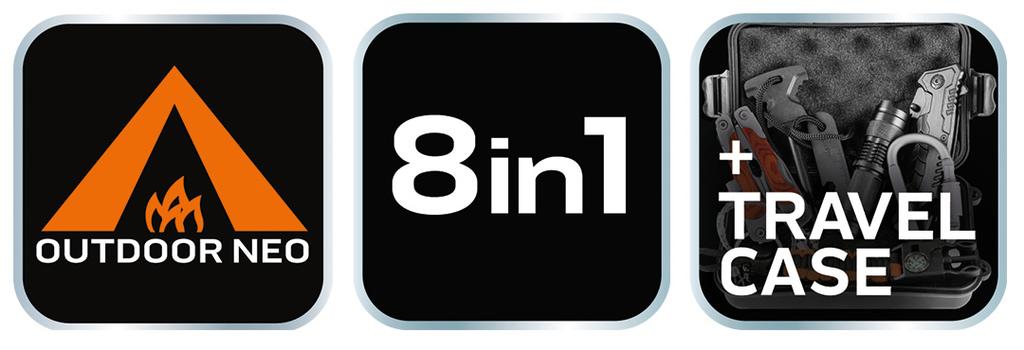 Zestaw Przetrwania 8 w 1 w Pudełku