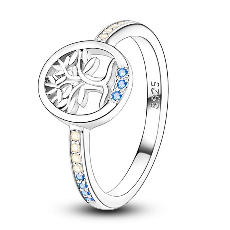 Authentic Copper Ring for Women Zircon CZ Horseshoe Butterfly Geometric Finger Ring Copper Authentic Jewellery