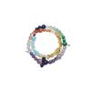 As desired2Original multi-bead double-ring crystal bracelet for women with lapis lazuli, malachite, amethyst, and aquamarine