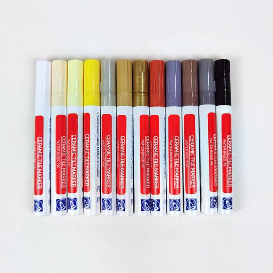 Grout Pen Tile Grout Paint Marker Waterproof Tile Gap Repair Color Pen for Tiles Floor Wall Bathroom Kitchen Repair Tools