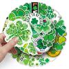 50 Four-Leaf Clover Waterproof Stickers for Suitcases & Laptops - Creative & Trendy Travel Decoration