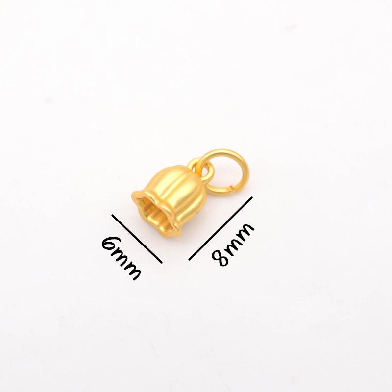 Peace & Joy Gold Sand Mala Bead Bracelet with Fortune Tag