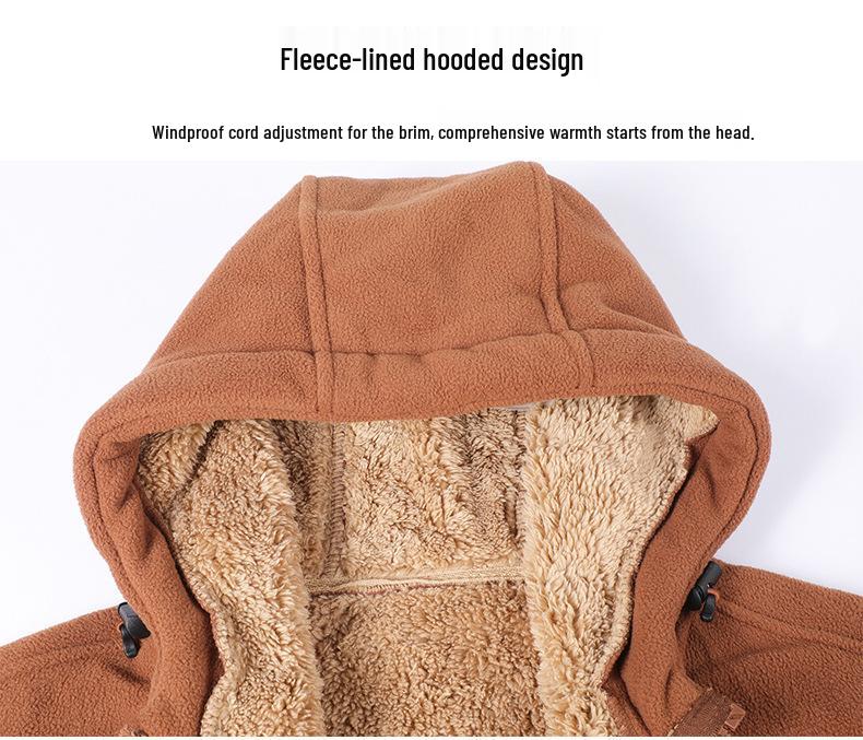 Men's Fleece Hoodie Jacket for Fall/Winter