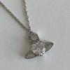 1 Pezzo Collana da Donna Collana Saturno di Alto Senso Catena Collo Temperamento Lusso Leggero Collana alla Moda Gioiello per Donne