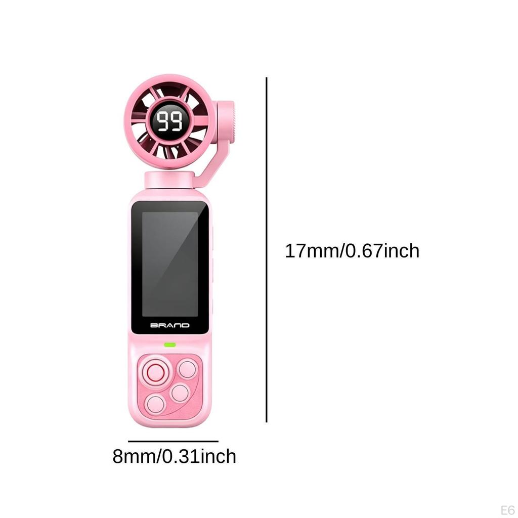 Pocket Fan Camera Flexible Mounting 1080P HD Video Professional Rechargeable