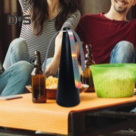 Fly Repellent Fan with Reflective Strip Outdoor Camping Fishing Picnic Indoor Desktop Food Fan Portable Silent Foldable Fly Spinner Fan