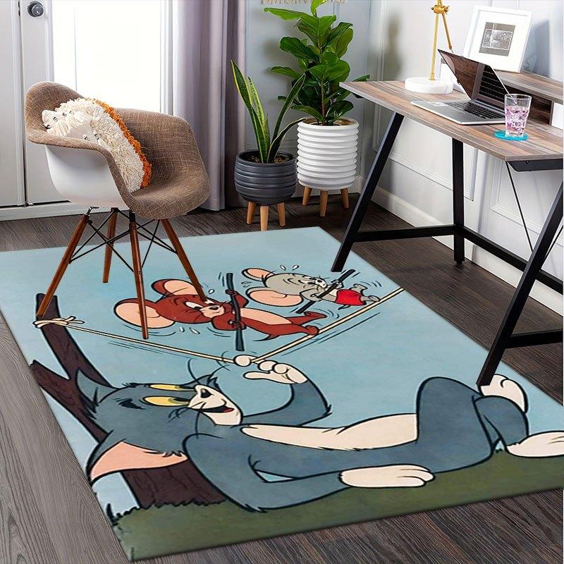 

Tom & Jerry Kids Cartoon Wall Art Print PosterOffice Mat Home Decor Gift For Halloween & Christmas LD8 80cm by 120cm