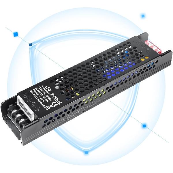 inShareplus DC 24V 8.5A 200W Switching Power Supply, AC 110~250V to 24 Volt Universal DC Transformer Driver, LED Power Supply, Converter Adapter for