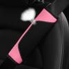 3D breathable skin-feel PU leather safety belt shoulder cover for safety belt, automotive accessory for women