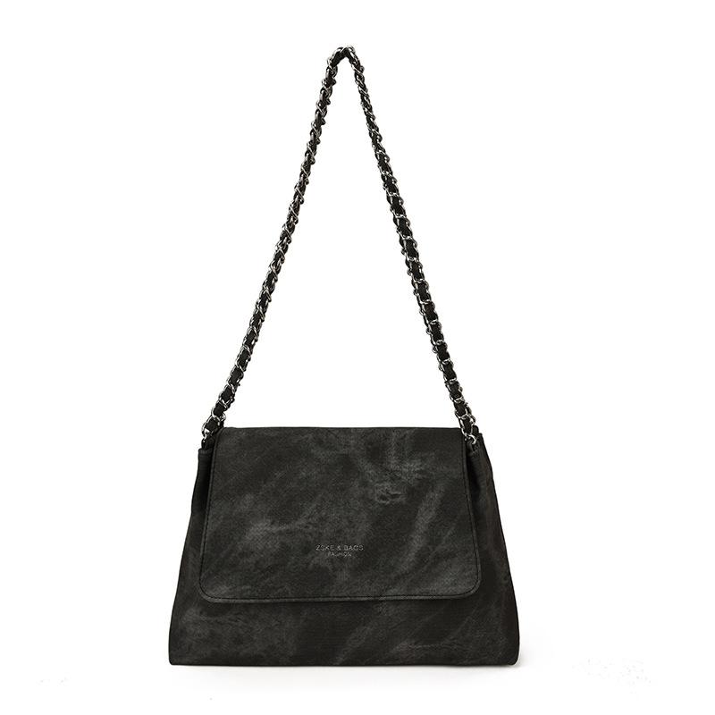 Textured Chain Tote Bag Women's New Fashionable Large-capacity Class Shoulder Bag Fashionable Commuter Bag