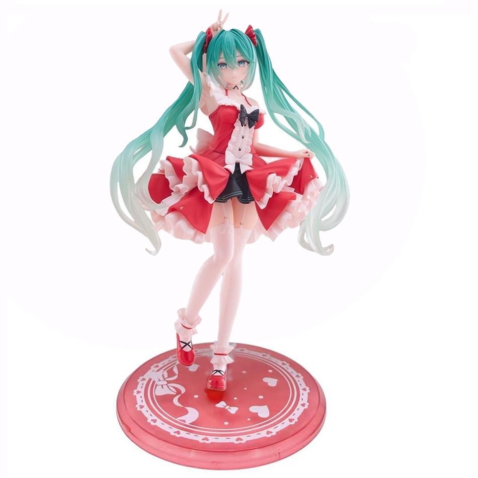 

18CM Hatsune Miku Modern China National Style Panda PVC Figurine Collectible Anime Action Figure Model Toy Desktop Ornament present