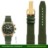 For IWC Pilot Nylon Genuine Leather watch band for IWC Mark 18 Balack Aces Portuguese original style woven canvas strap Bracelet