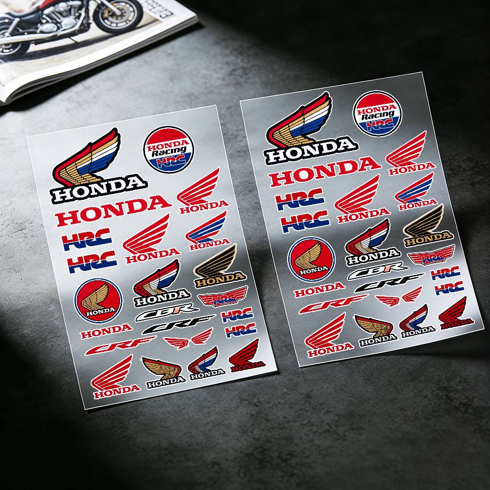 For Honda Waterproof Reflective Motorbike Stickers Easy Peel Removable Decals for Motorcycle Car