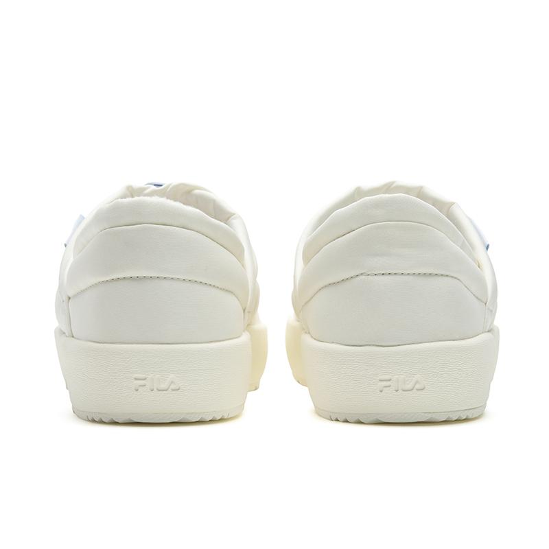 Fila Puffer Puff Shoe Fleece Retro Fashion Daily Trendy Cute Warm Low-Top Skate Shoes Women Sneaker Cream-White F12W542217FCC