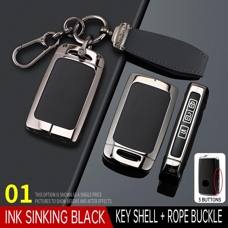 Mazda 3 Key Case with Angkesaila Buckle for CX4/CX5/Atz/CX30 - High-End Shell Bag for Men and Women