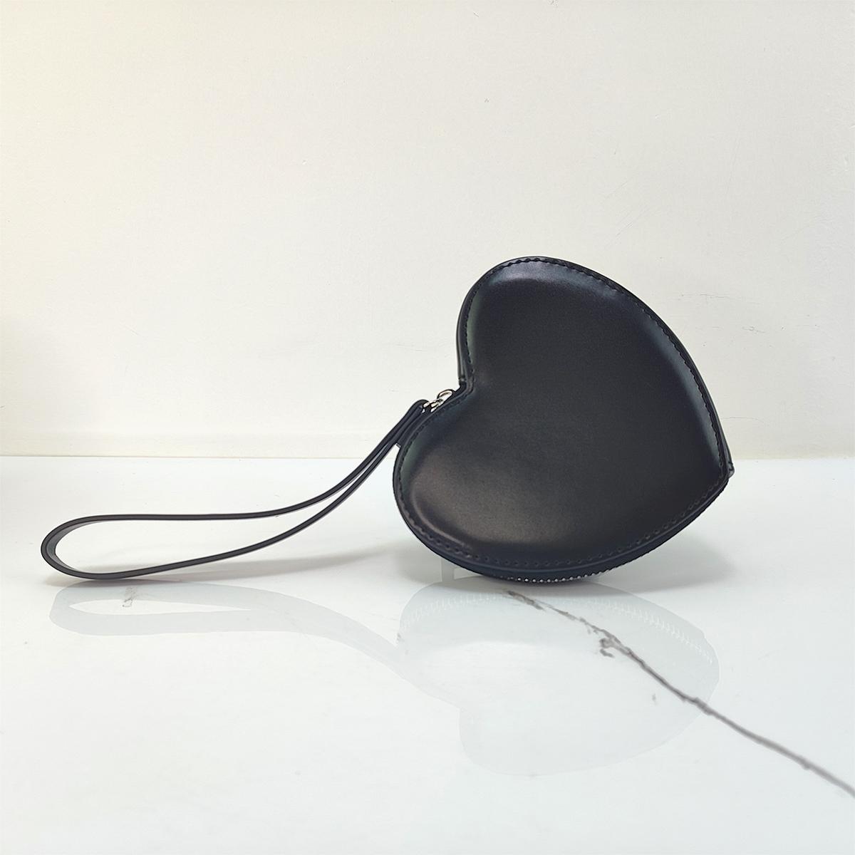 Бизнес-кошелек дизайнерские оригинальные брендовые женские кошельки для женщин распродажа кошельки для девочек Kawaii сумка в форме сердца из искусственной кожи чёрный 1329₽