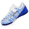 Children's Football Shoes Low Top Velcro Boys and Girls Student Training Sneakers Spike Shattered Sneakers