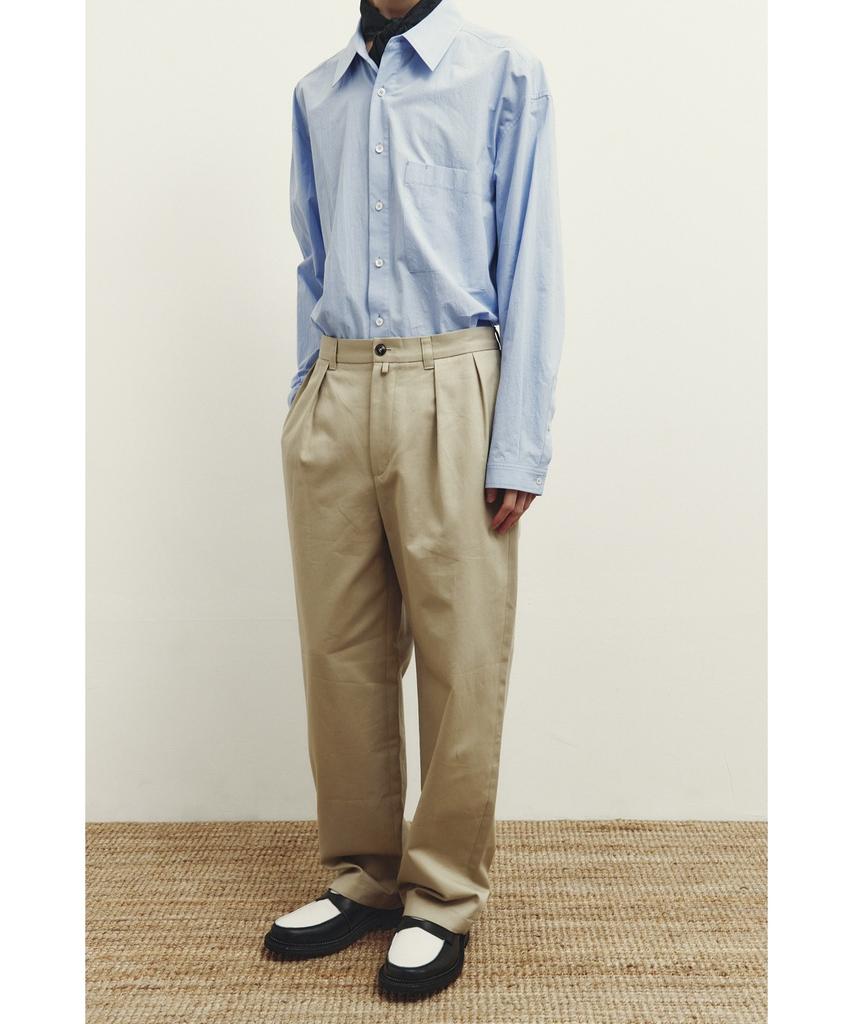 YOUTH 2-Pleated Chino Pants - Beige