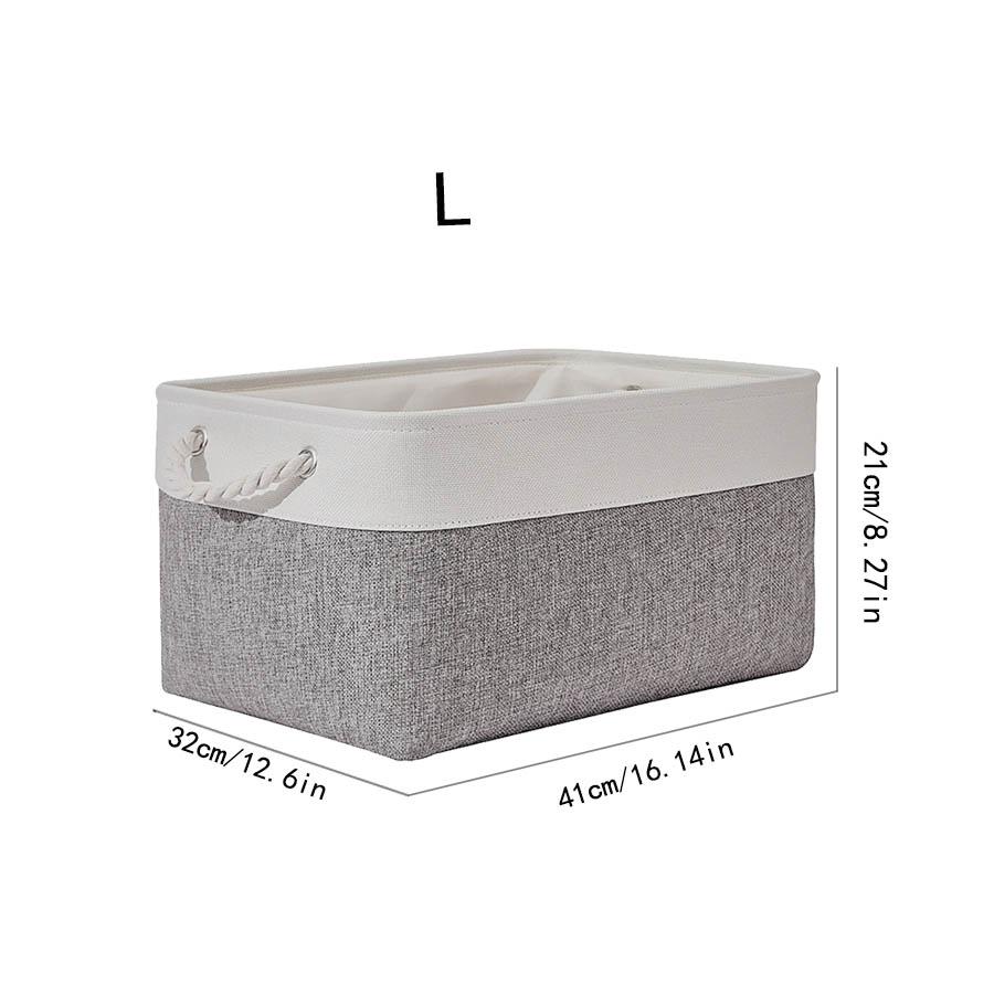 Foldable Fabric Storage Bin - Breathable Organizer for Laundry, Toys & Clothes, Space-Saving Home Basket