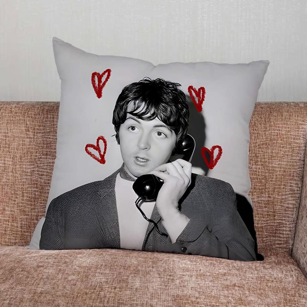 Singer P-Paul M-McCartney Pillow Case For Home Bedroom Car Office Decoration Living Room Sofa Cushion Cover Suitable