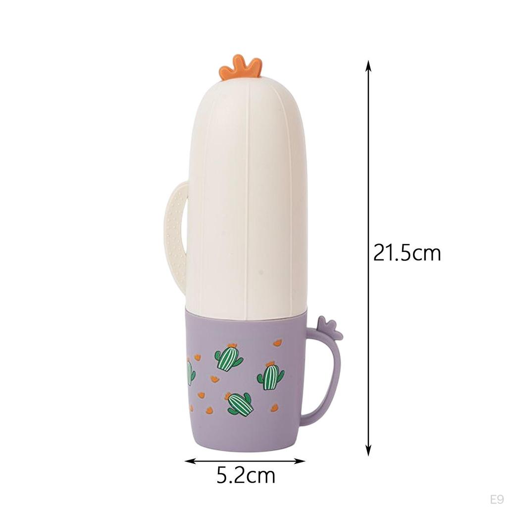 Multifunctional Travel Toothbrush Case Portable Towel Storage Box ,Wash Cup Cartoon Toothpaste