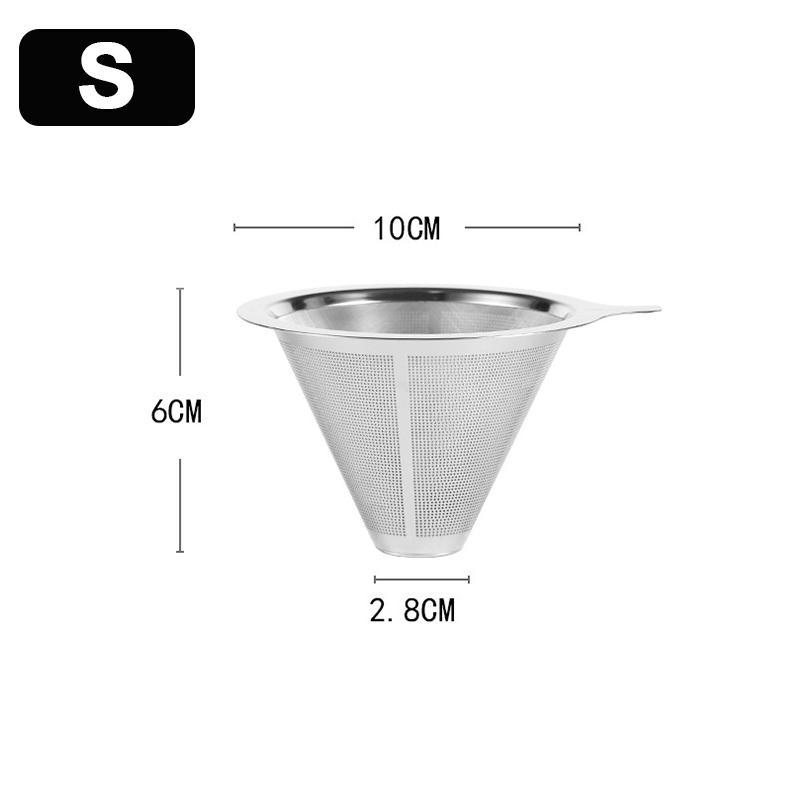 

Фильтр для кофе из нержавеющей стали, многоразовый, двухслойный, для заваривания кофе, 800 ячеек, фильтр для чая и кофе, кофейные аксессуары