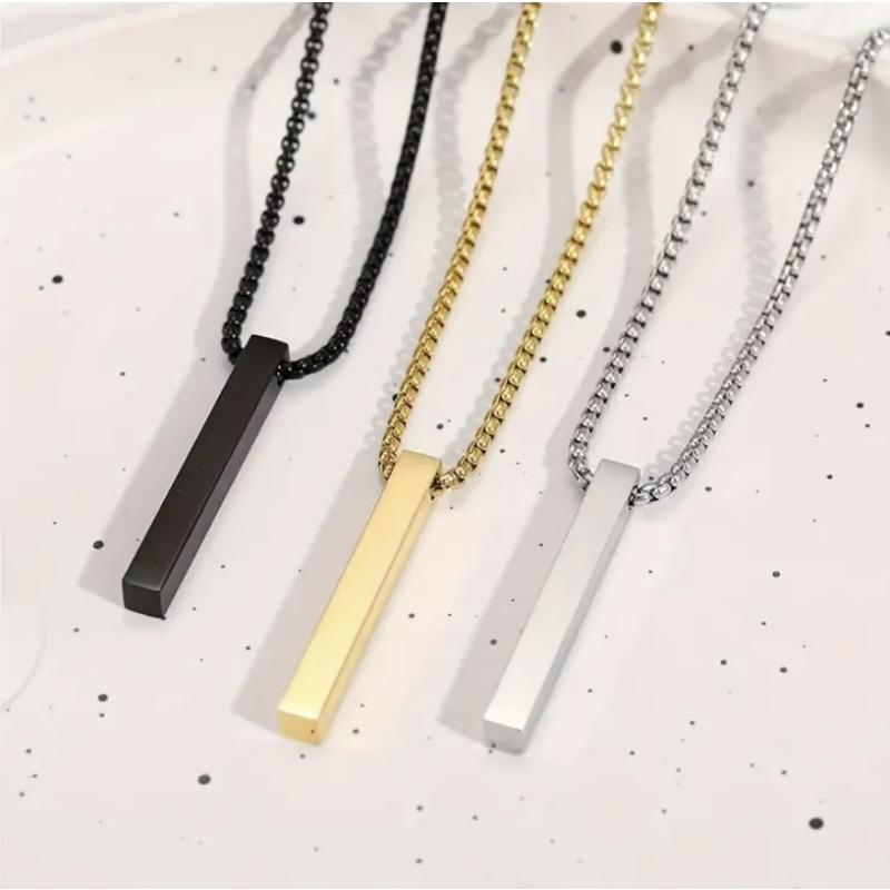 Simple Necklace, Cold Style, Versatile Hip-hop Geometric Pendant Long Necklace