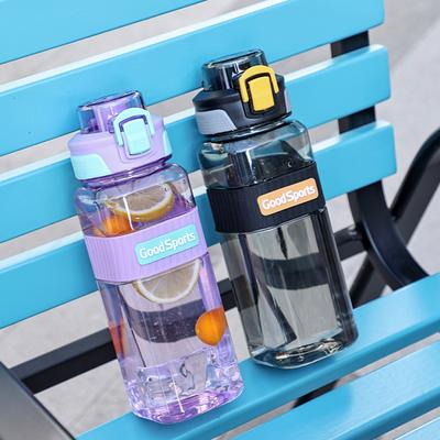 800ml Bicycle Water Bottle Drinking Cup Leakproof Fitness Water Cups with Handle Plastic Water Kettle Non Slip for Running