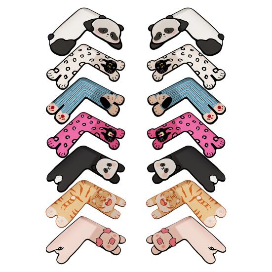 Diatom Mud Floor Mat Cartoon Animal Shape L-Shaped Design Water Absorbent