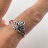 Elegant and Luxurious Hollow Flower Ring Engagement Ring Holiday Anniversary Gift
