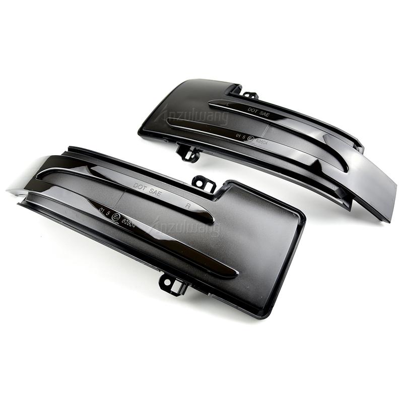 1 Pair Dynamic LED Turn Signal Rearview Mirror Indicator Blinker Light Fit For Mercedes-Benz M-Class (W166) 408 HP/300 KW 11-19
