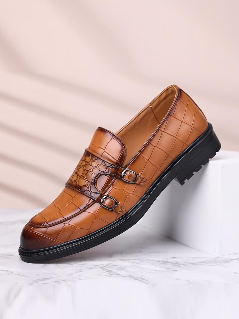 [Source] Large size buckle men's casual leather shoes British one-pedal single shoes trendy leather shoes men