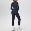 Cloud-like Quick-dry Zipper Jacket & High-waisted Yoga Suit - 3pc Outdoor Running Fitness Set