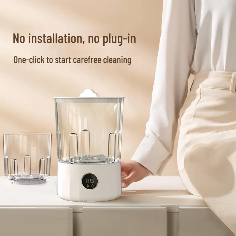 2L Automatic Double Tub Portable Washing Machine for Underwear and Socks