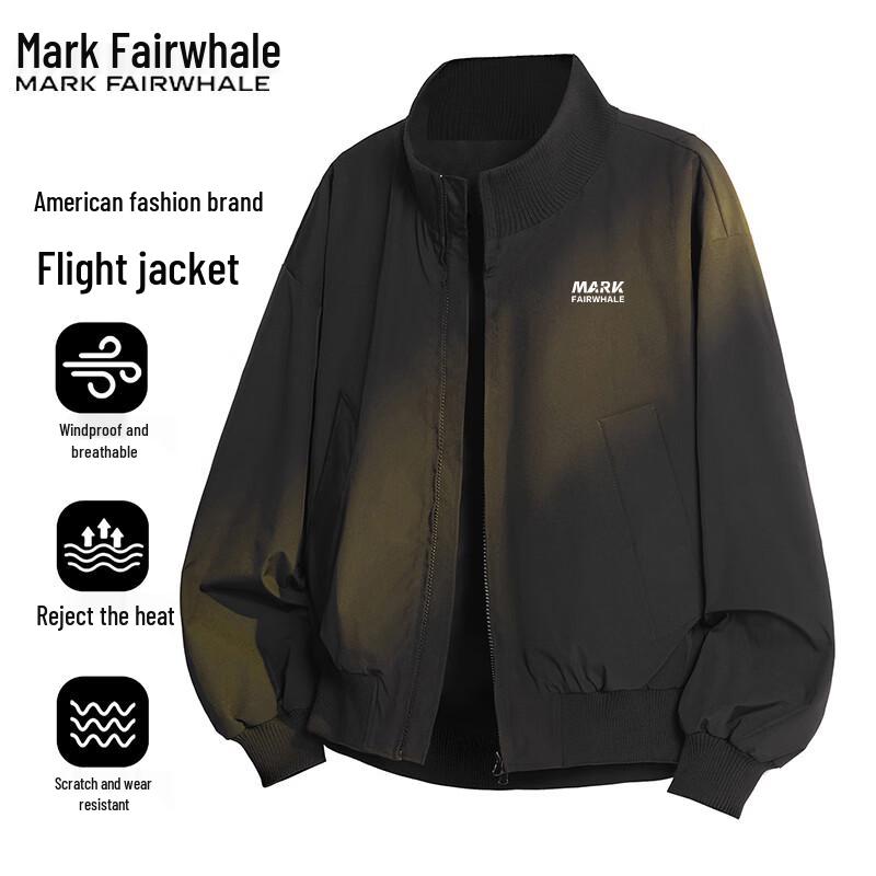 Mark Fairwhale Men's Stand Collar Casual Jacket
