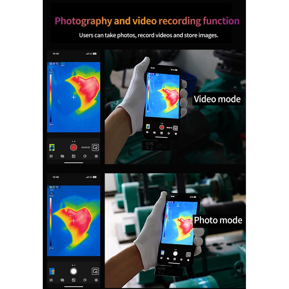 UNI-T Thermal Imager For Phone UTI120MS Thermal Imaging Camera For IOS PCB Circuit Floor Heat Detection