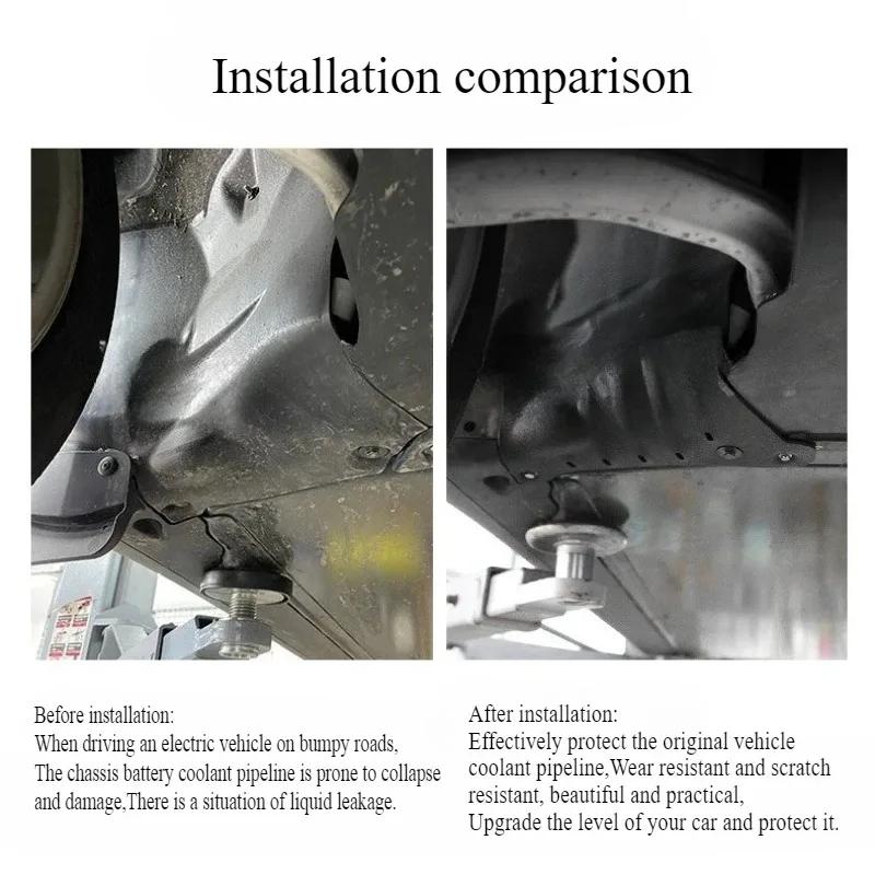 For Tesla Model 3/Y 2026‑2026 Coolant Pipe Guard Impact Protection Alloy Condenser Tube Protector Plate Replacement