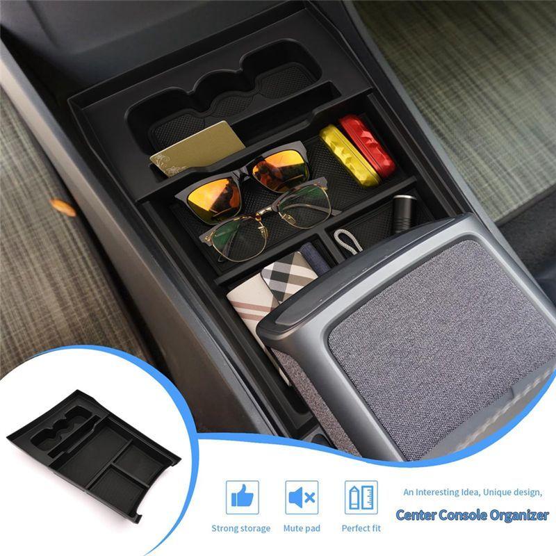 Powerful Center Console Organizer Lower Storage Box Organizer For Rivian R1T R1S   Spare Parts Accessories Parts