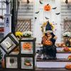 4Pcs/Set Cube 3D Transparent Balloons Boxes Pumpkin Photography Background Box  Haunted House
