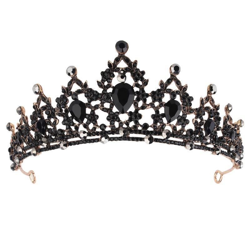 Jewel Bride Bridesmaids Comb Crown Baroque Birthday Wedding Banquet Headwear Crown Headband