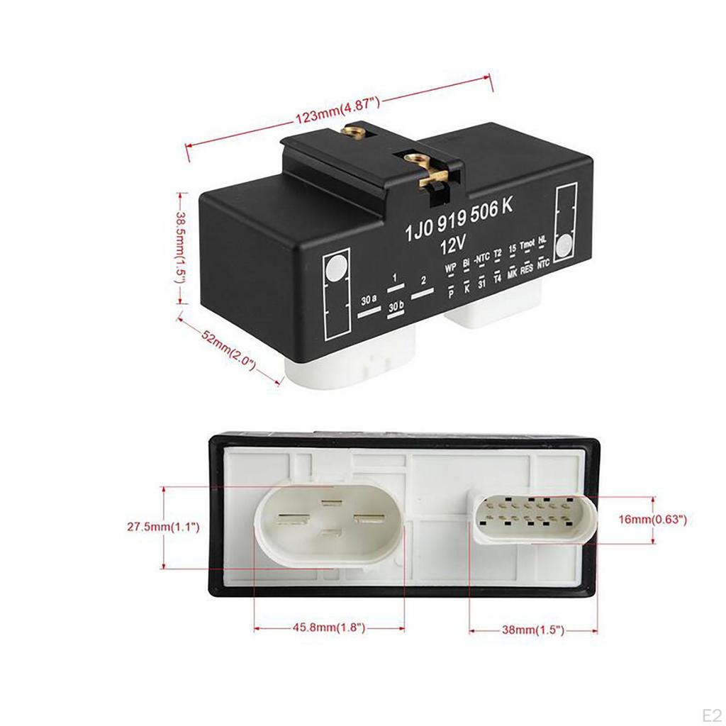 Radiator Fan Module Relay 1J0919506K Vehicle Engine Cooling Components Spare Part Auto Repair