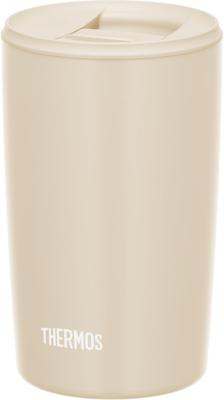 Thermos Vacuum Insulated Tumbler with Lid Dishwasher Safe 400ml Beige BE JDP-401