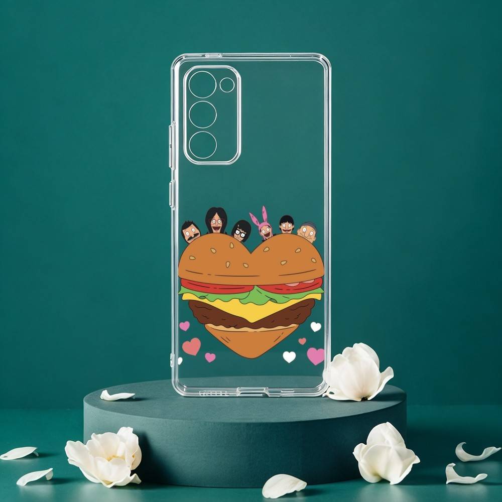 B-Bob's B-Burgers-RS Phone Case For Samsung Galaxy S24 S25 S23 S22 S21 Plus S24 S25 Transparent Cover Case