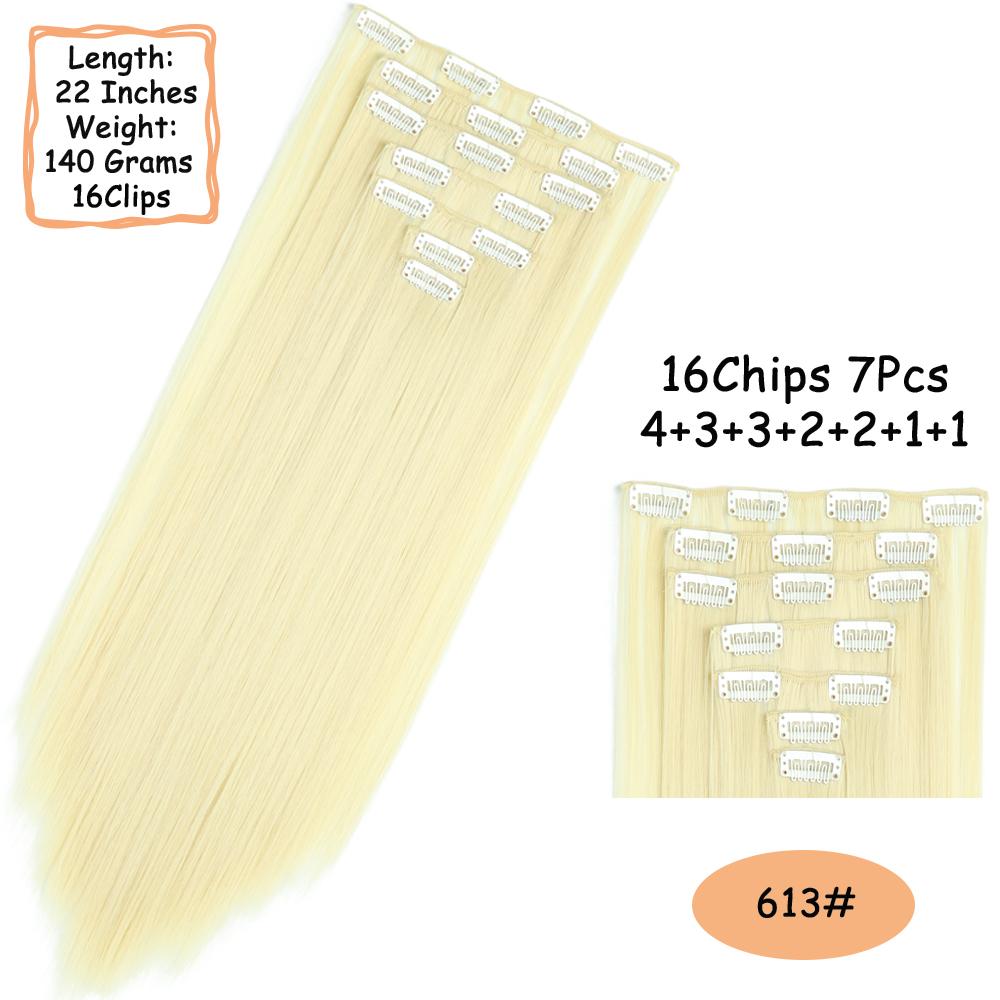 MISS WIG 16 клипс для длинных прямых волос — фото 23