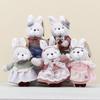 Keychain Plush Rabbit With Short Fur And Pp Cotton Filling Accessories For