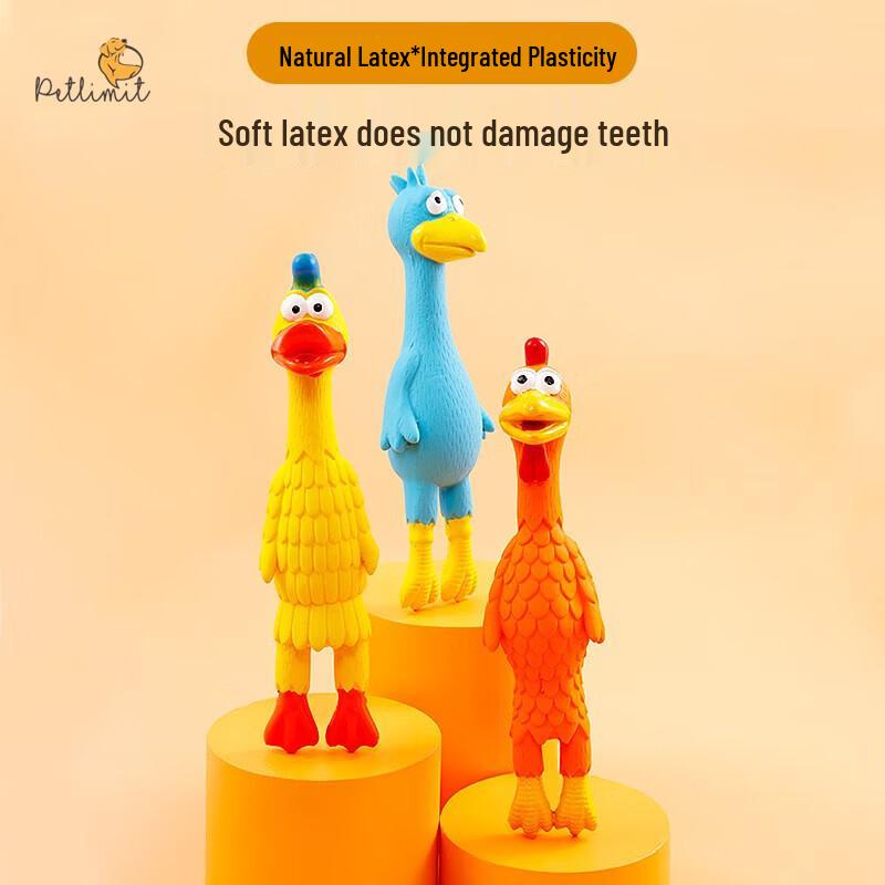Petlimit Squeaky Chicken Dog Toy