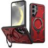 Case for Samsung Galaxy S24 FE, Military MagSafe, Red