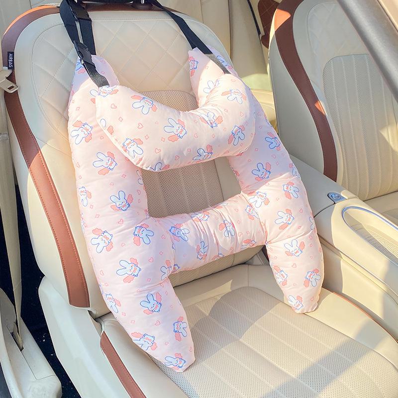 Children's Cartoon Car Pillow - Comfortable Sleep Aid, Universal Car Supply