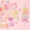 Acrylic Crack Pattern Beads for Handmade Bear Bow Jewelry